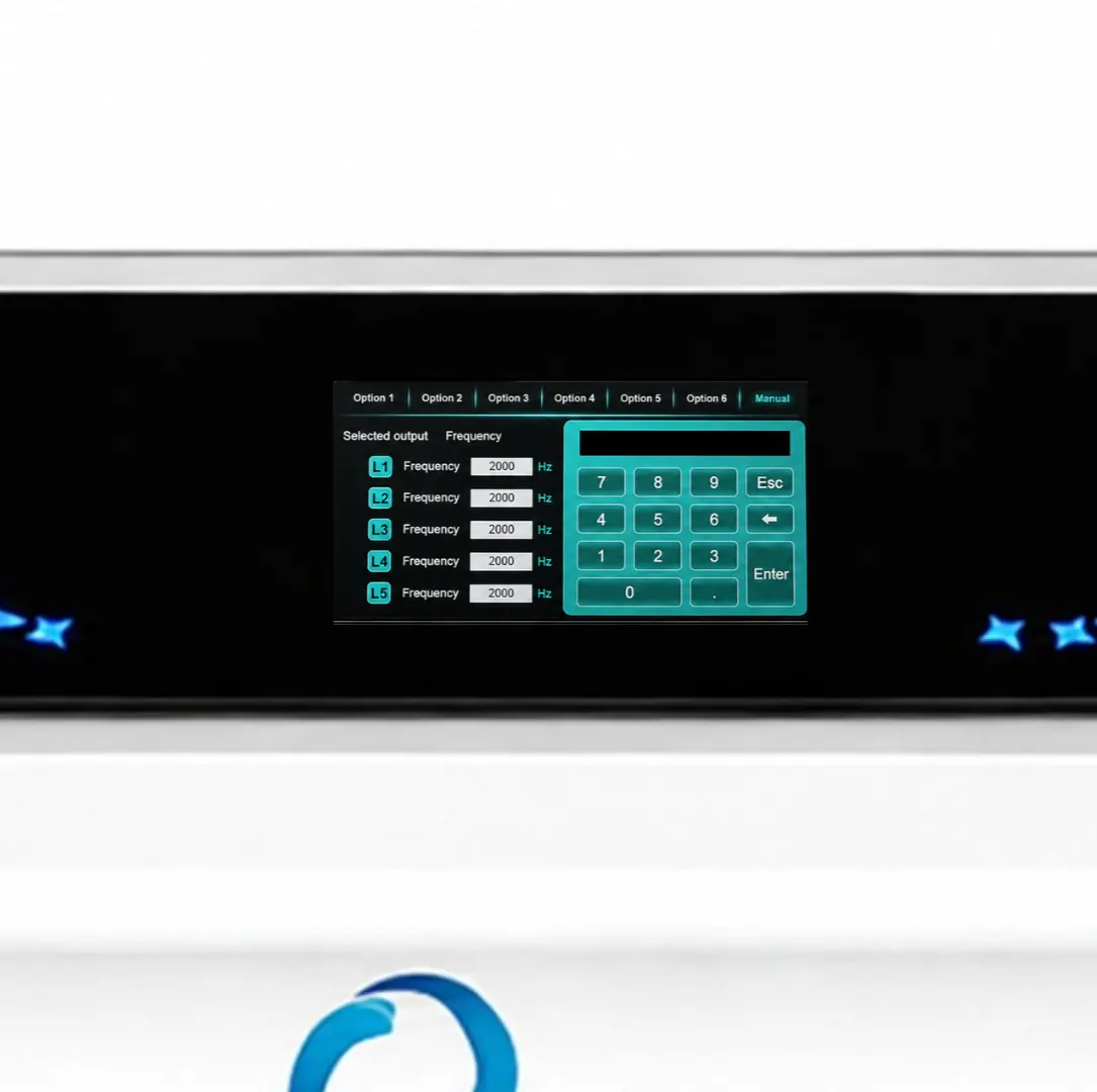 Mito Prime manual control interface with numeric keypad and L1 through L5 frequency controls
