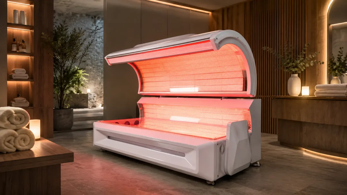 Mito Prime bed in a premium wellness center and spa treatment room